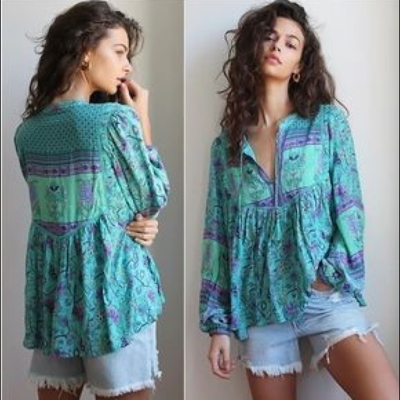 Spell Tops - SOLD Spell X Free People Portobello Blouse
